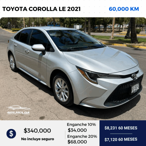 TOYOTA COROLLA LE 2021