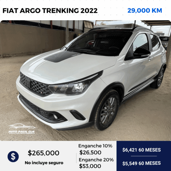 FIAT ARGO TRENKING 2022