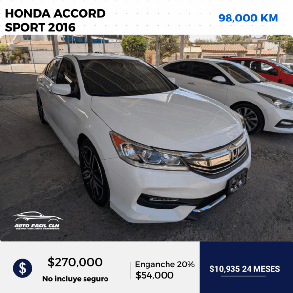 HONDA ACCORD SPORT 2016