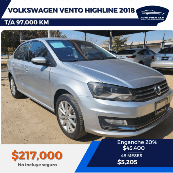 VOLKSWAGEN VENTO HIGHLINE 2018