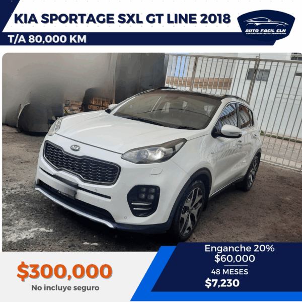 KIA SPORTAGE SXL GT LINE AWD 2018