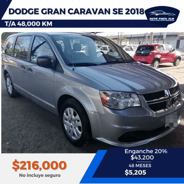 DODGE GRAN CARAVAN SE 2018