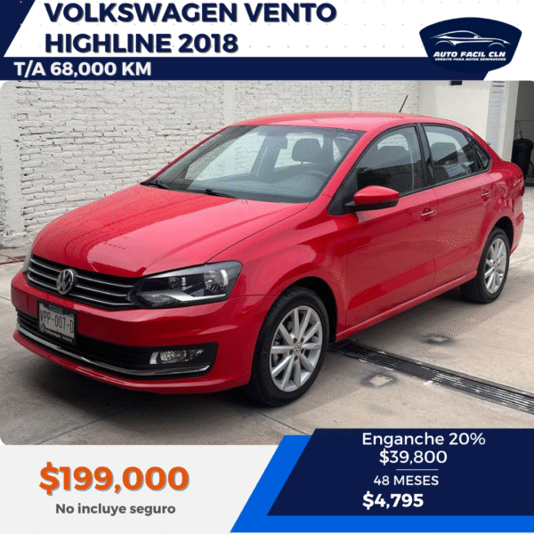 VOLKSWAGEN VENTO HIGHLINE 2018