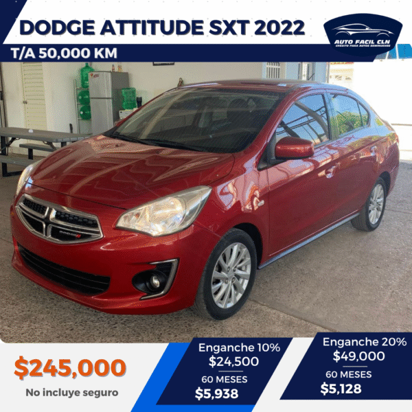 DODGE ATTITUDE SXT 2022