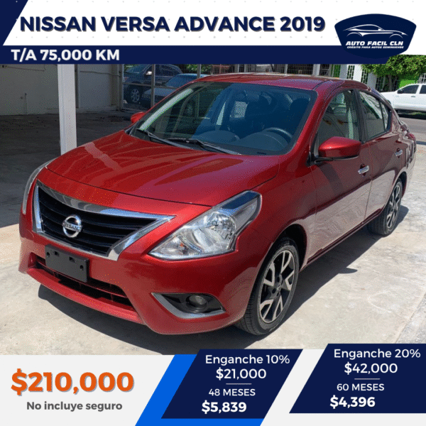 NISSAN VERSA ADVANCE 2019