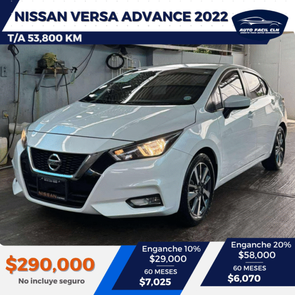 NISSAN VERSA ADVANCE 2022